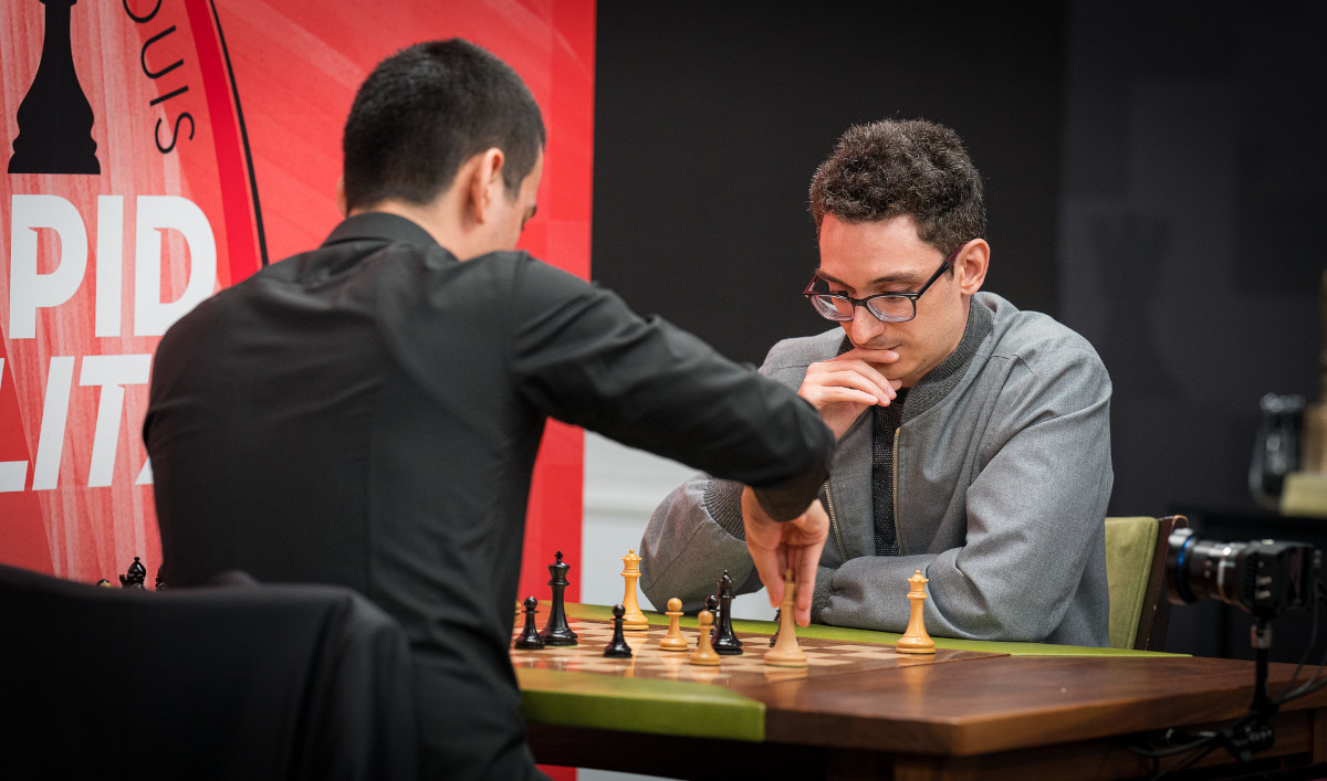 Nodirbek Abdusattorov, Fabiano Caruana